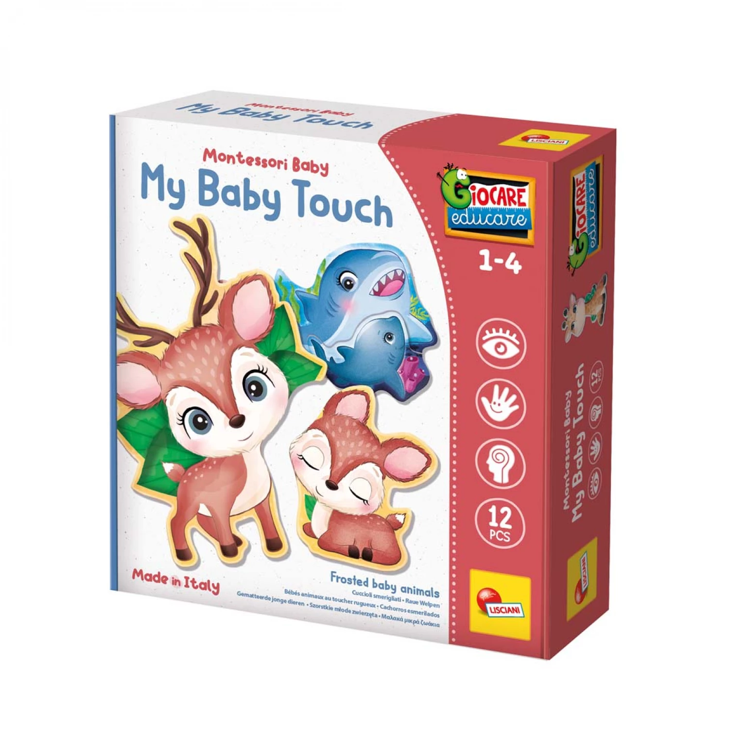 MONTESORI BABY EDUKATIVNA SENZITIVNA IGRA - MOJI MLADUNCI LISCIANI