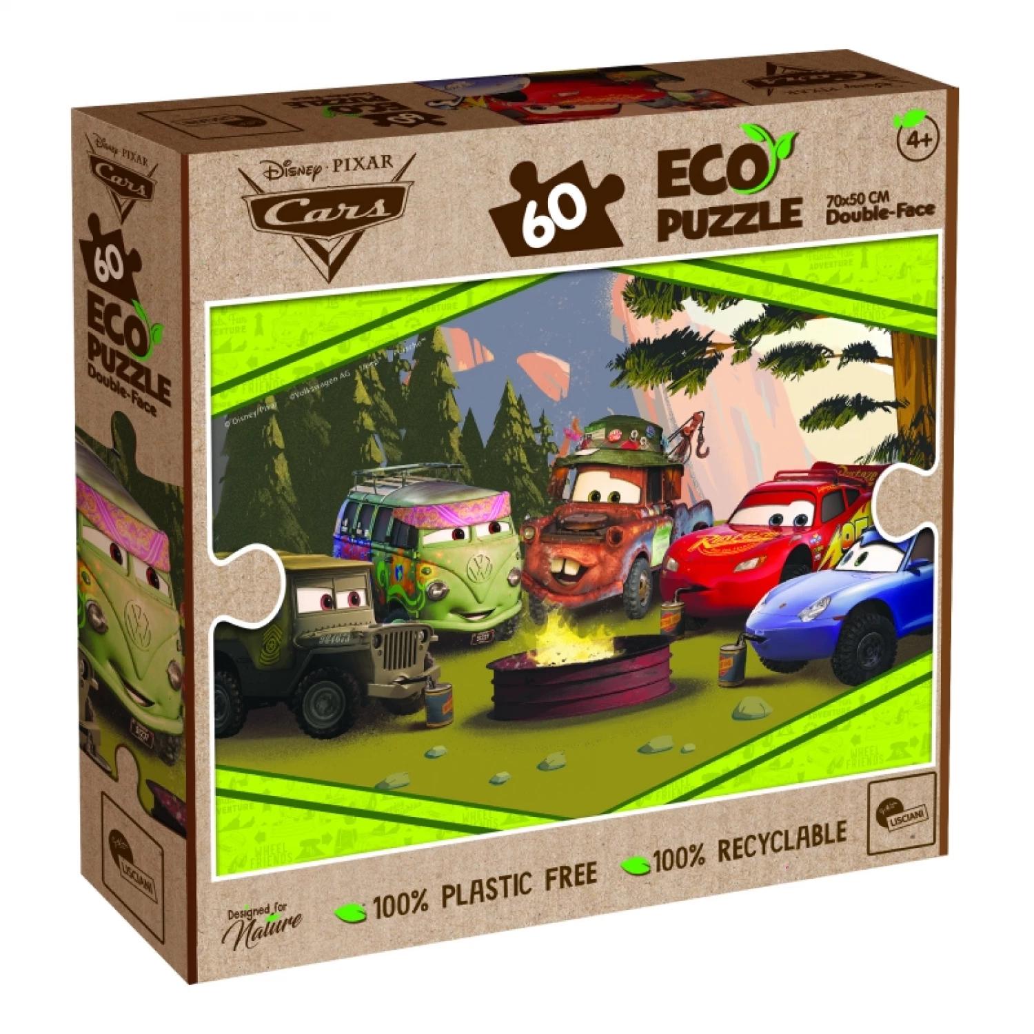 SLAGALICA ECO LISCIANI 60PCS CARS