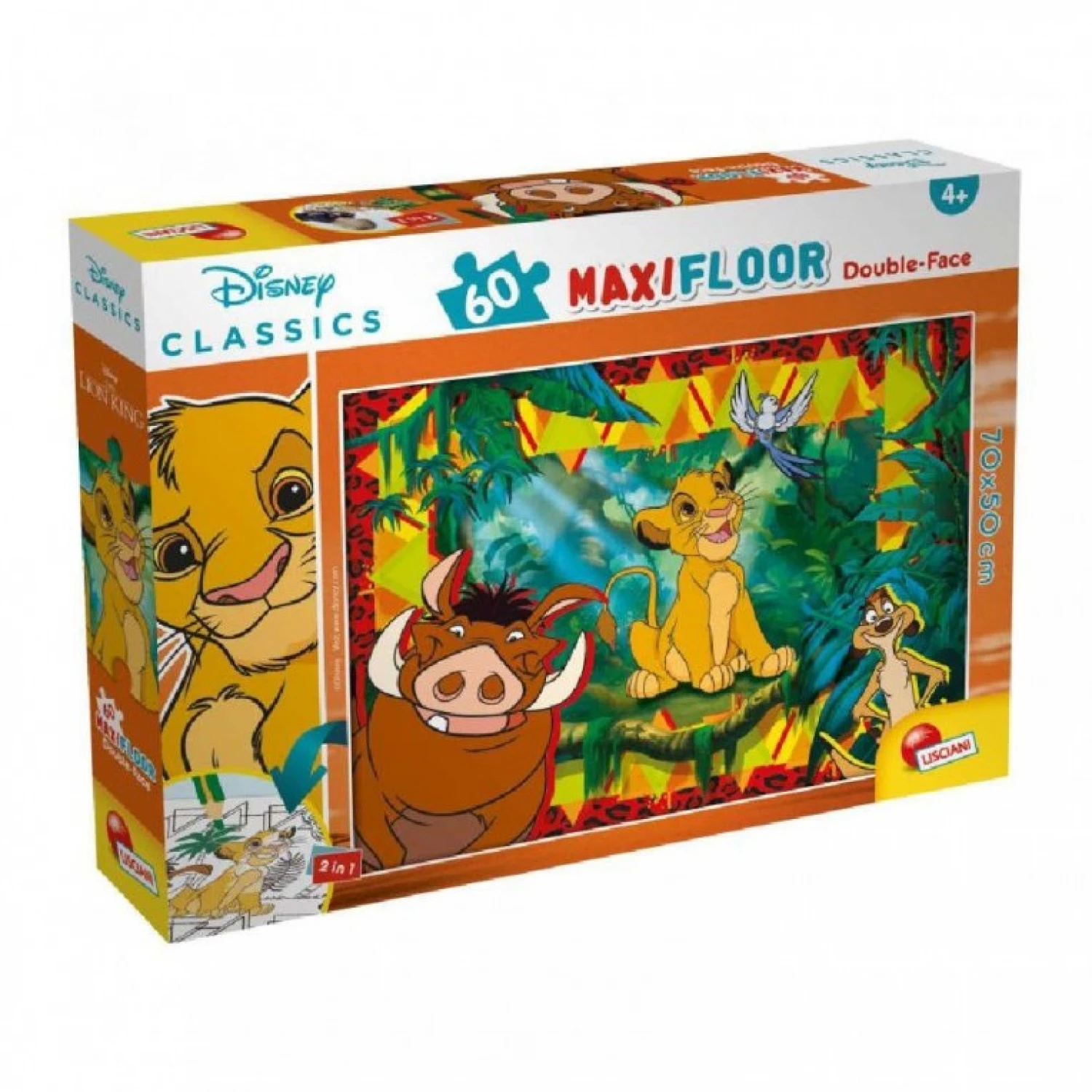 SLAGALICA LISCIANI 60PCS MAXI LION KING 2U1 SLOZI I OBOJI