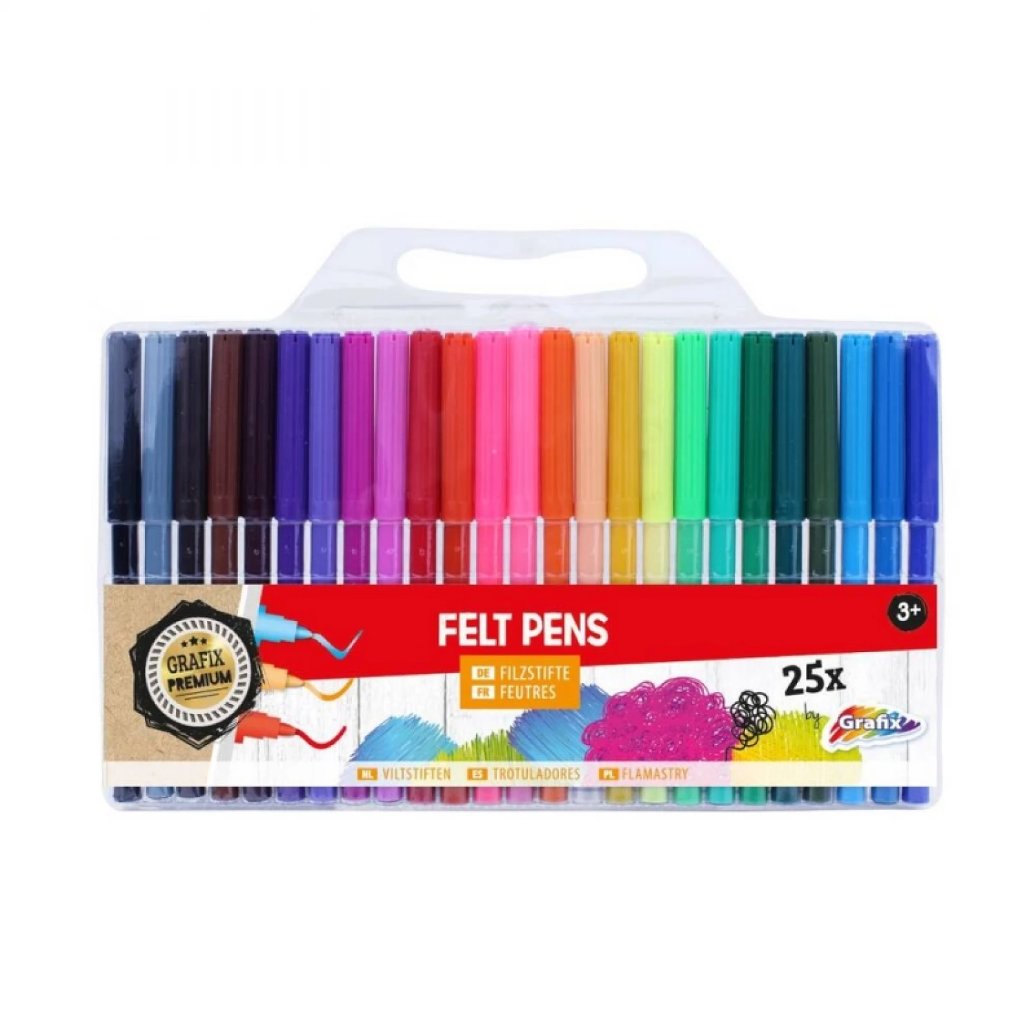 FLOMASTERI FELT PENS 25KOM