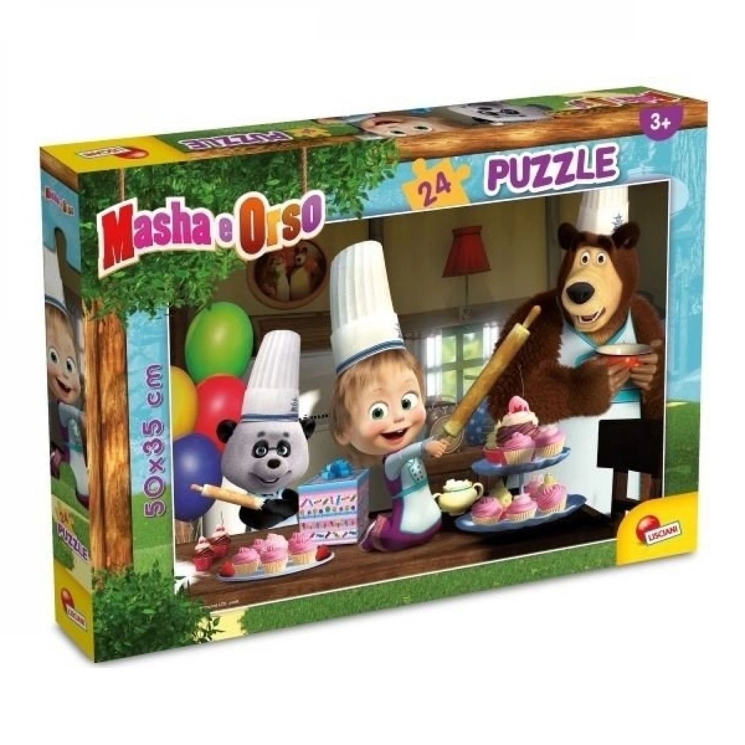 SLAGALICA LISCIANI 24PCS DISNEY MASA I MEDA SLOZI I OBOJI