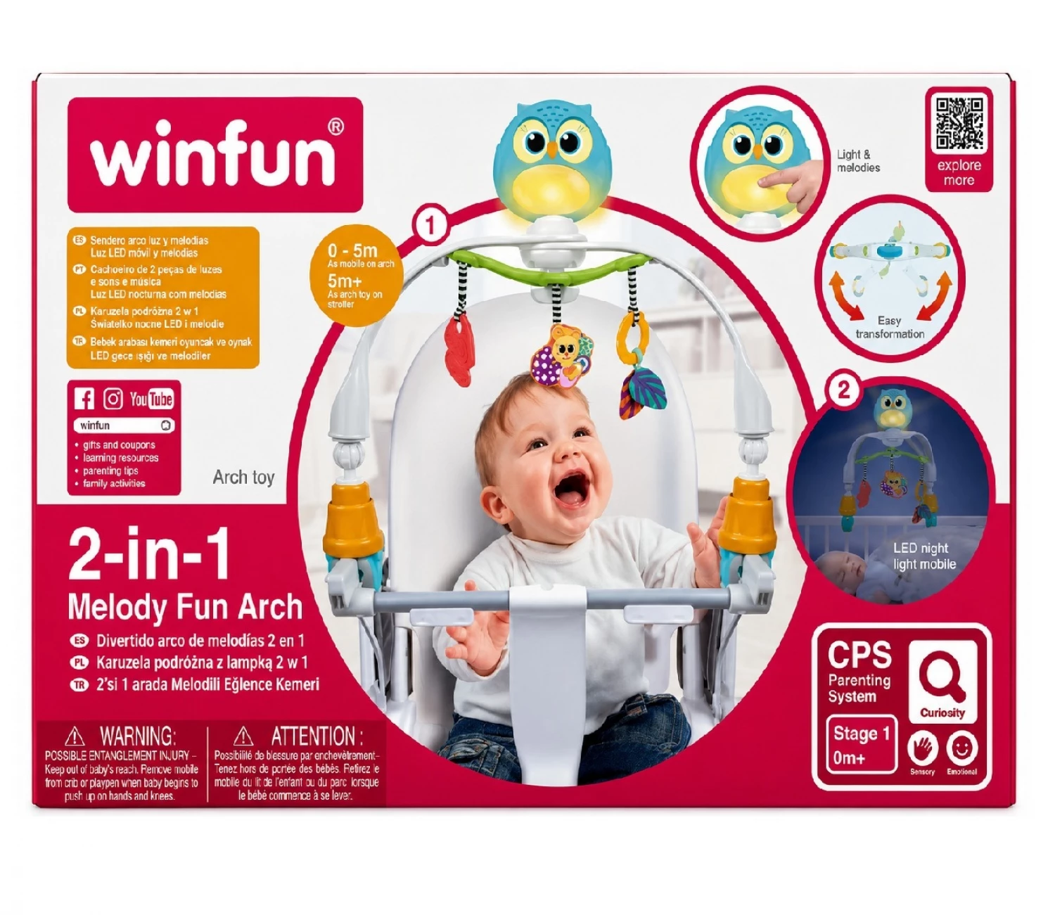 WIN FUN BABY MUZICKI LUK ZA KOLICA/KREVETAC LED