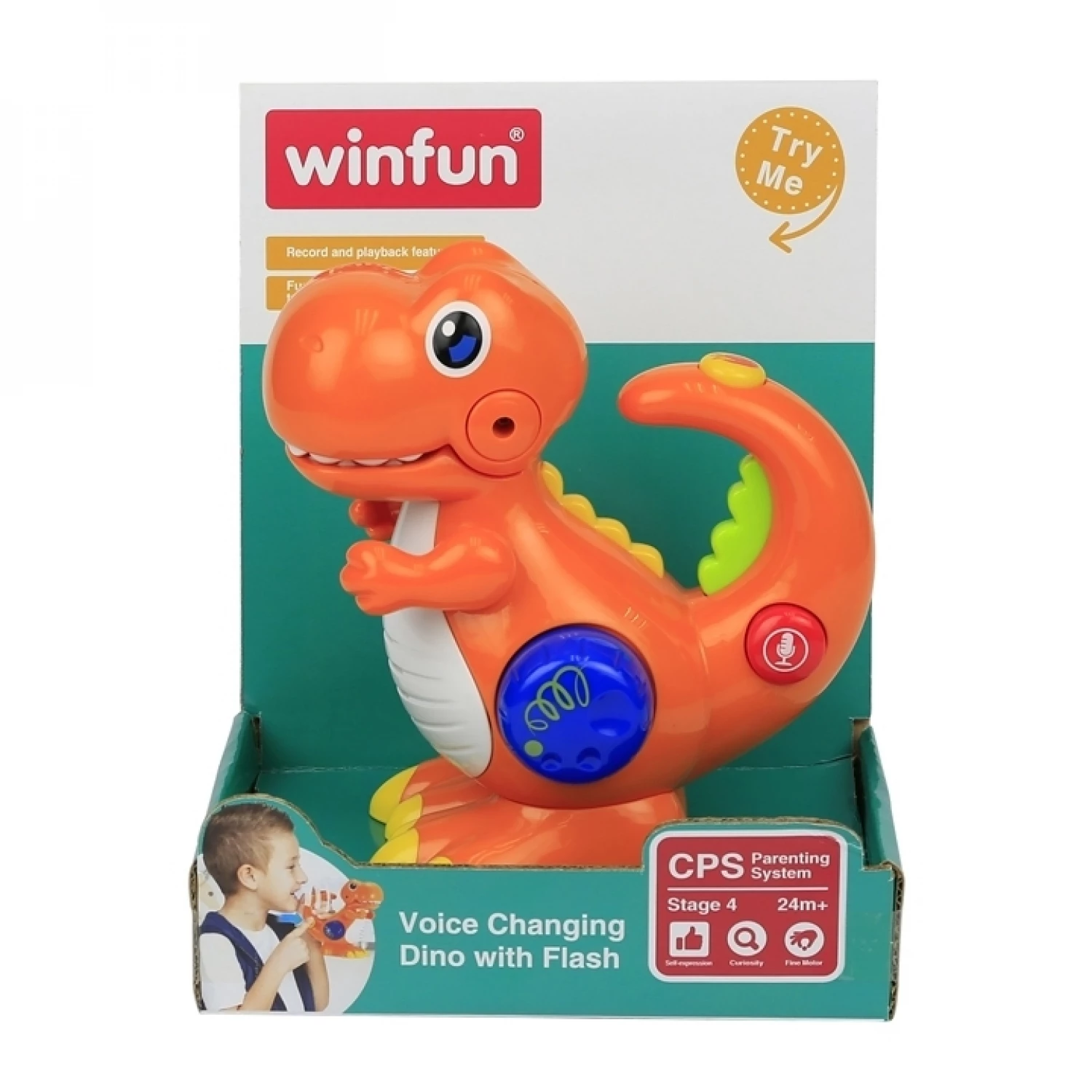 WIN FUN BABY DINO SNIMA I MENJA GOVOR