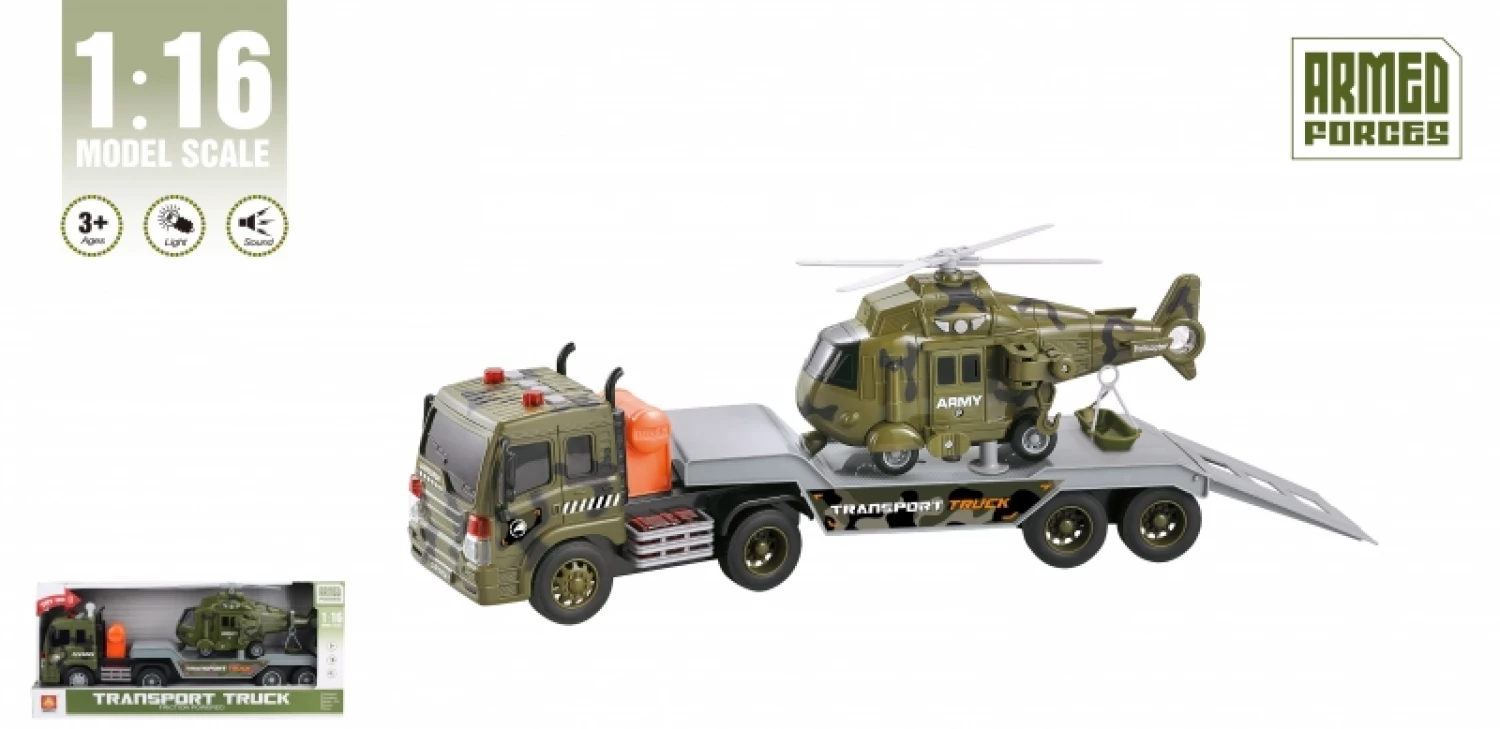KAMION 1:16 SA HELIKOPTEROM, ZVUKOM I SVETLOM