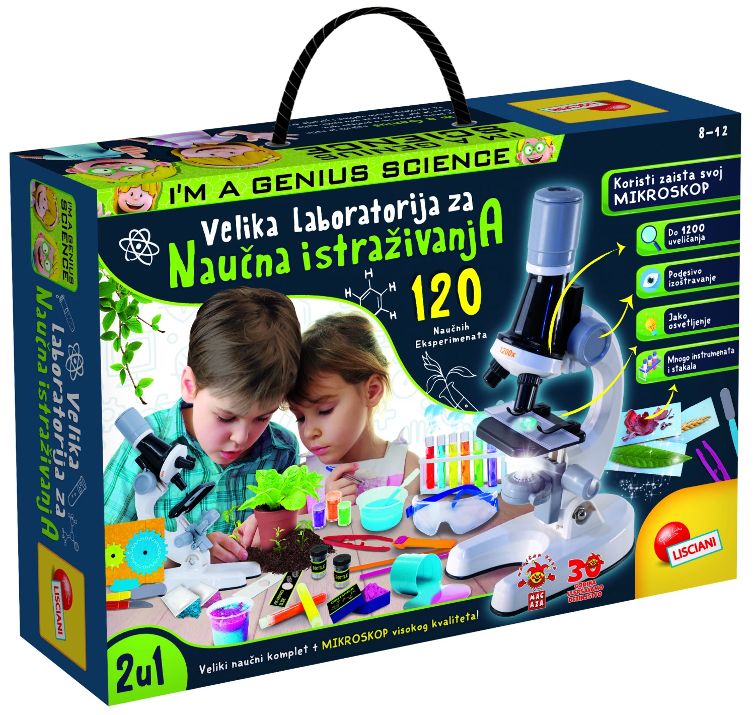 EDUKATVNI SET SR VELIKA LABORATORIJA ZA NAUCNA ISTRAZIVANJA LISCIANI