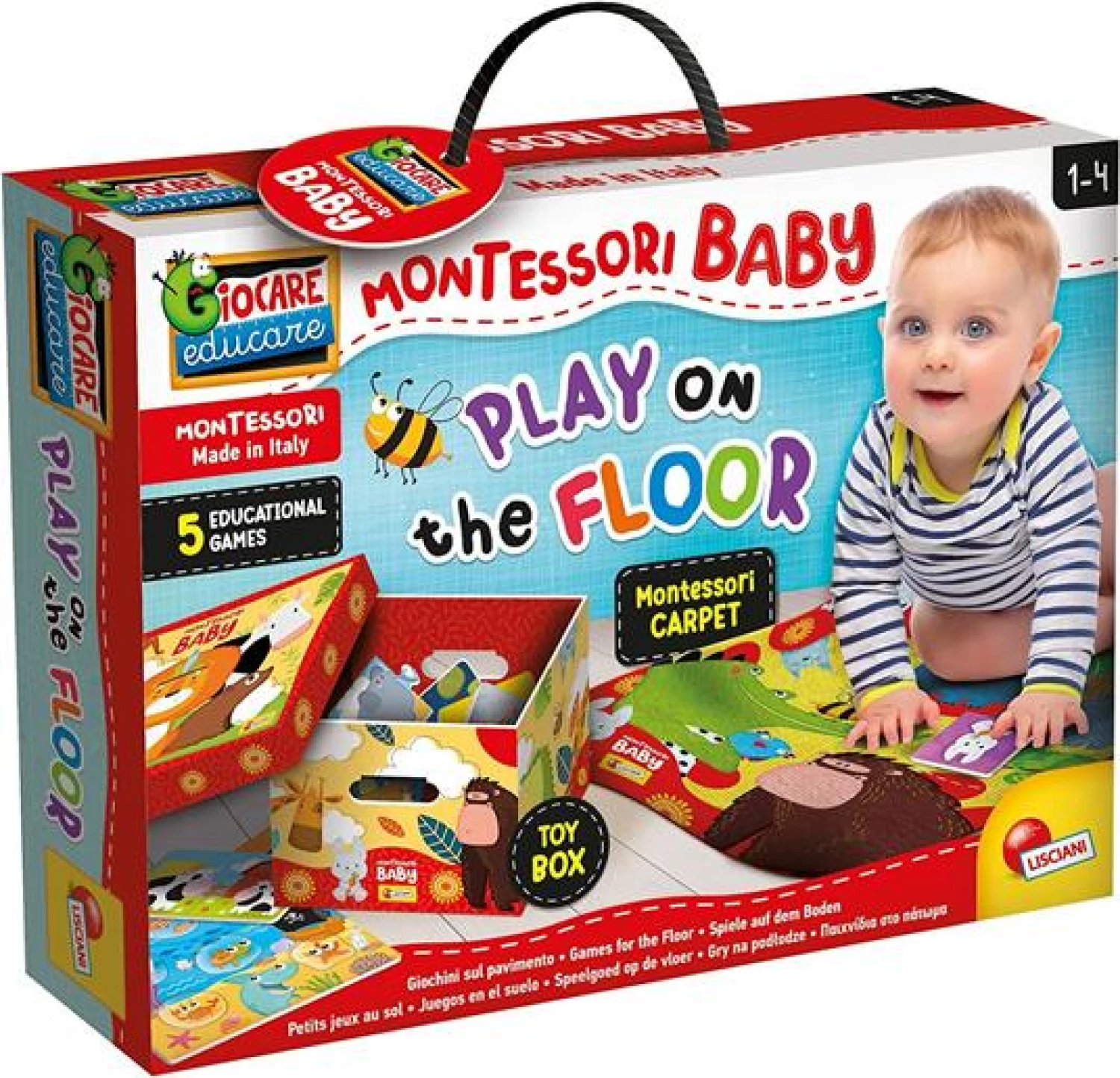 MONTESORI BABY EDUKATIVNA KUTIJA SA MONTESORI PODLOGOM
