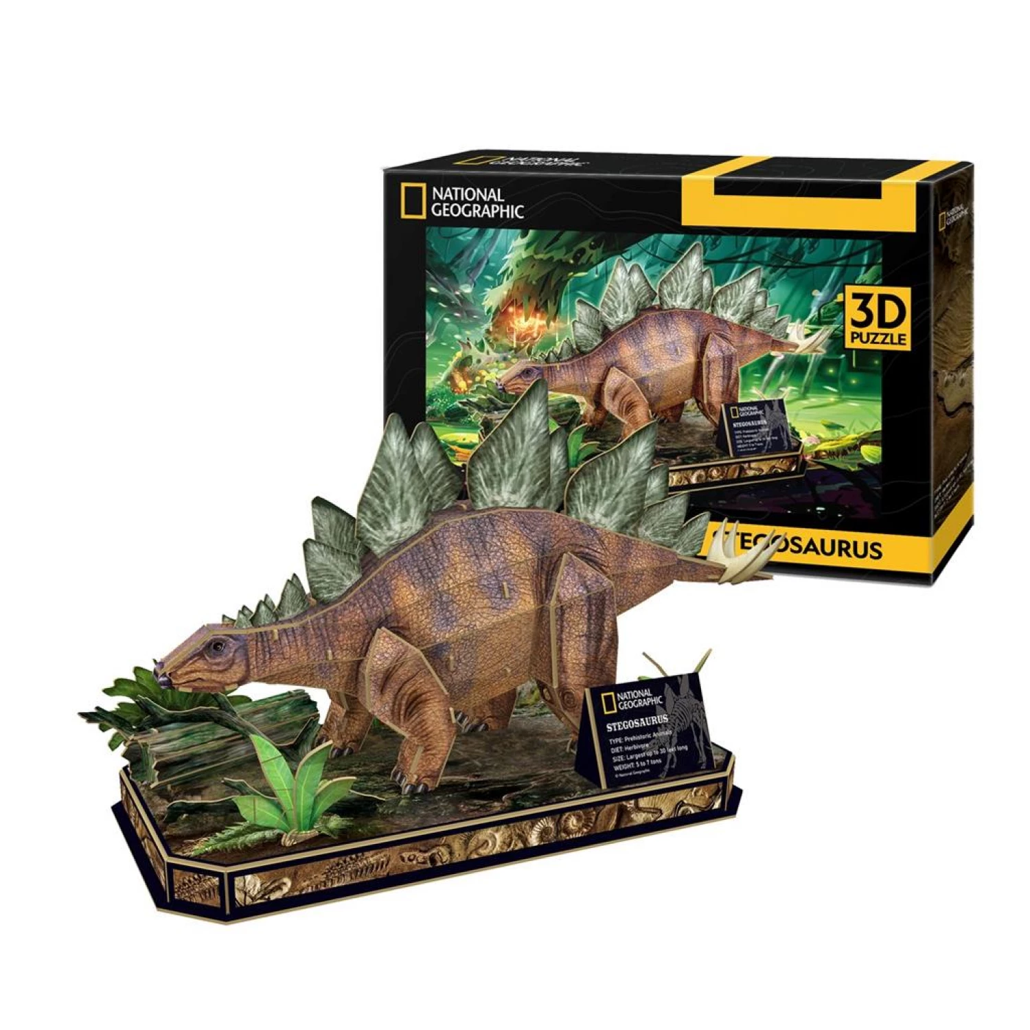 CUBICFUN PUZZLE STEGOSAURUS DS1054H