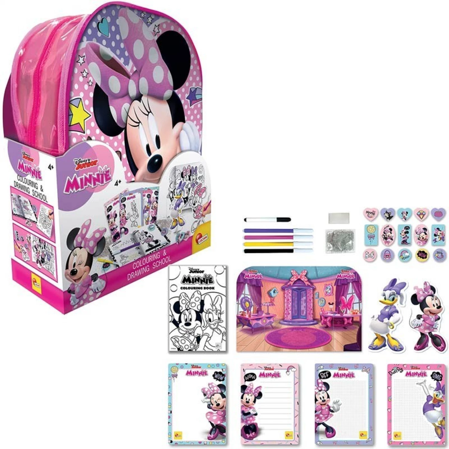 MINNIE RANAC SA SETOM ZA CRTANJE I BOJENJE LISCIANI