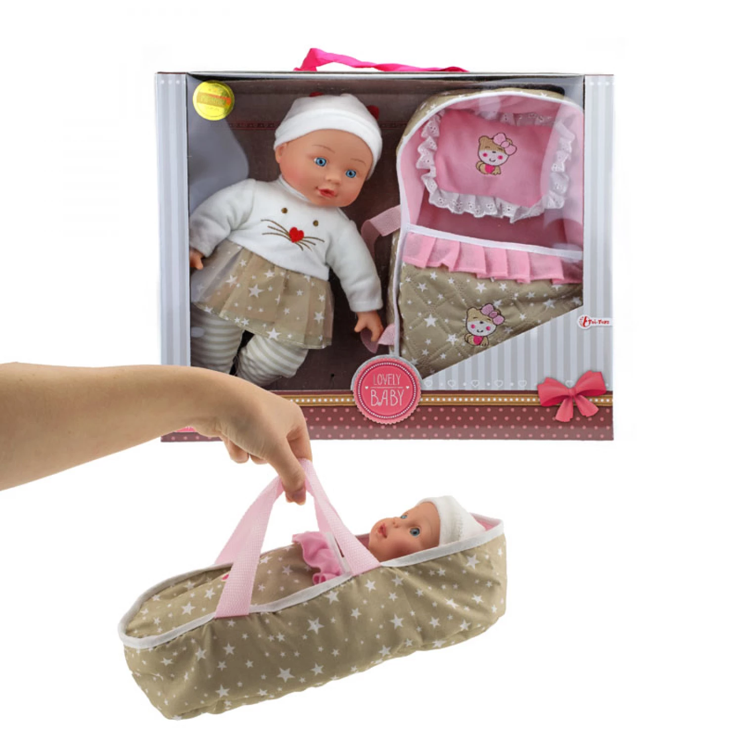 BEAU BABY LUTKA 32CM SA NOSILJKOM